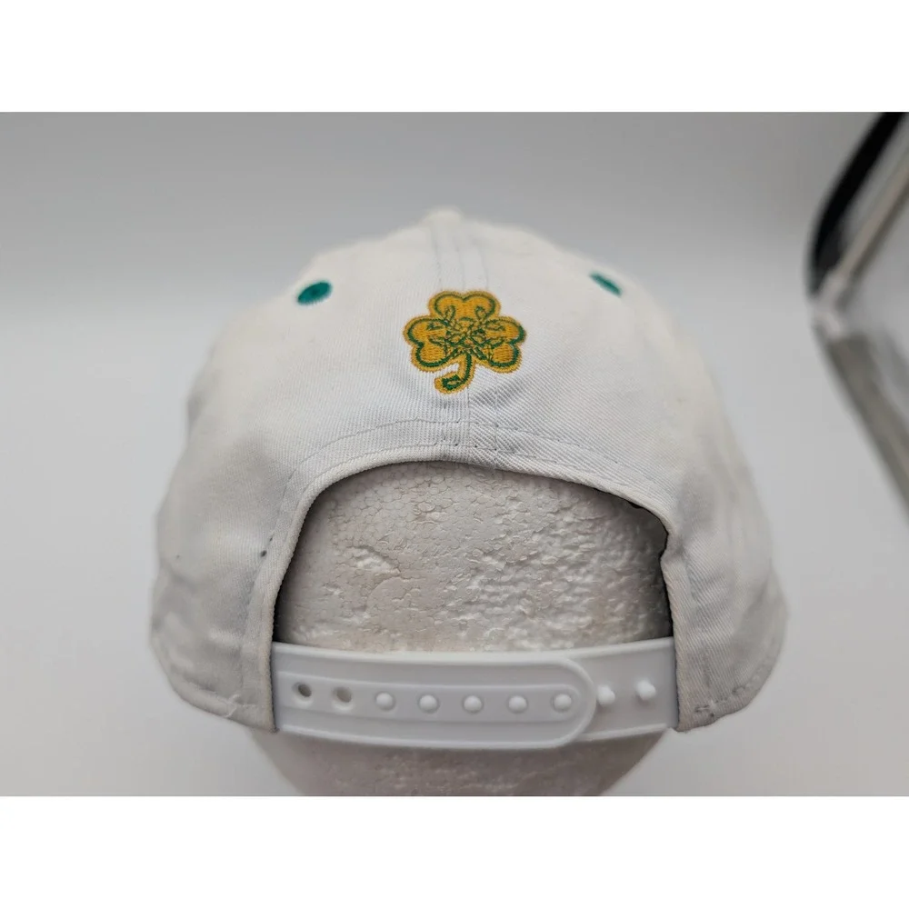 New Era Bud Lucky Snapback Hat White Green Shamrock St Patricks Day Cap